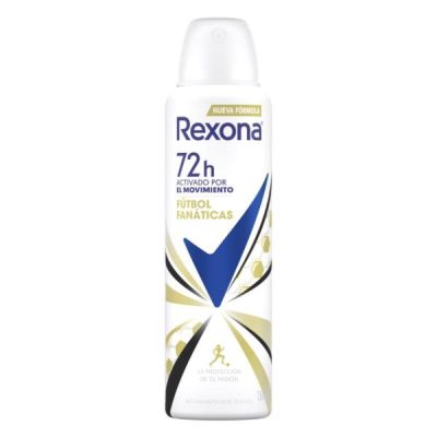 DESODORANTE REXONA SPRAY 150ML 72H FUTBOL FANATICAS