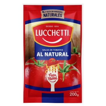 SALSA TOMATES LUCCHETTI 200G NATURAL