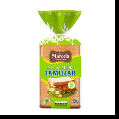 PAN DE MOLDE BLANCO FAMILIAR 750G MARCELO