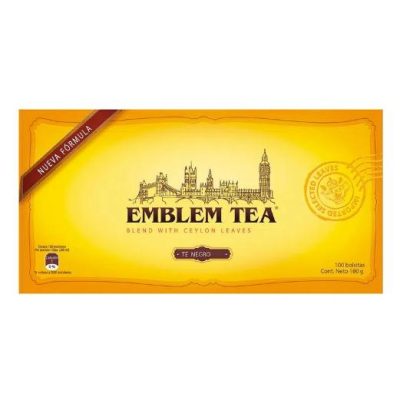 TE NEGRO EMBLEM TEA 100 BOLSITAS