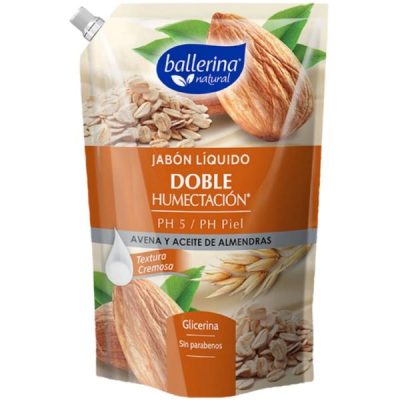 JABON BALLERINA 750ML AVENA ACEITE ALMENDRAS