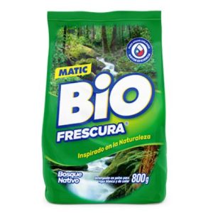 DETERGENTE POLVO BIO FRESCURA 800G BOSQUE NATIVO