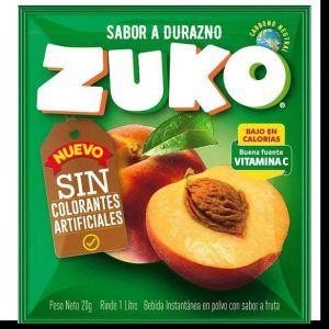 JUGO ZUKO POLVO X 10 DURAZNO