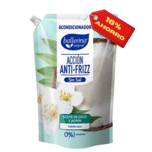 ACONDICIONADOR BALLERINA 750ML ACCION ANTIFRIZZ COCO Y JAZMIN