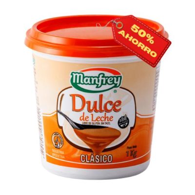 DULCE DE LECHE MANFREY 1KG