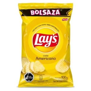 PAPAS FRITAS LAYS CORTE AMERICANO 100G BOLSAZA